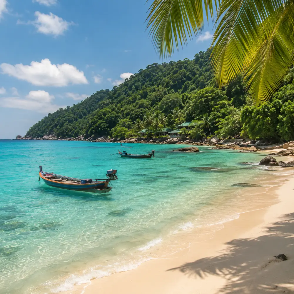 Traveller planning a local Malaysia route