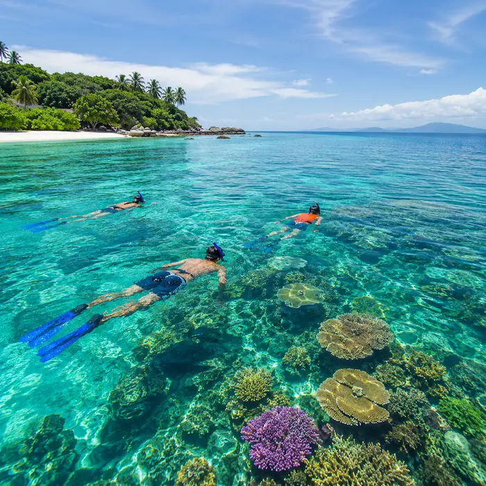 Malaysia coastal village and island travel idea