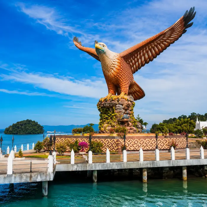 Traveller exploring a Malaysia city square